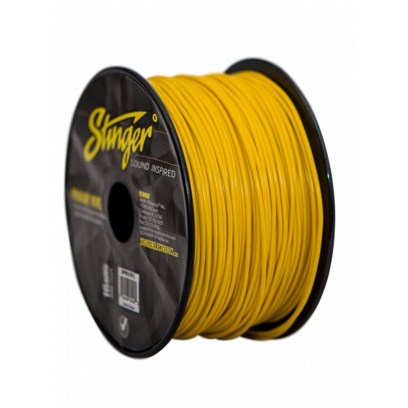 16GA PRO PRIMARY WIRE: YELLOW 500' ROLL