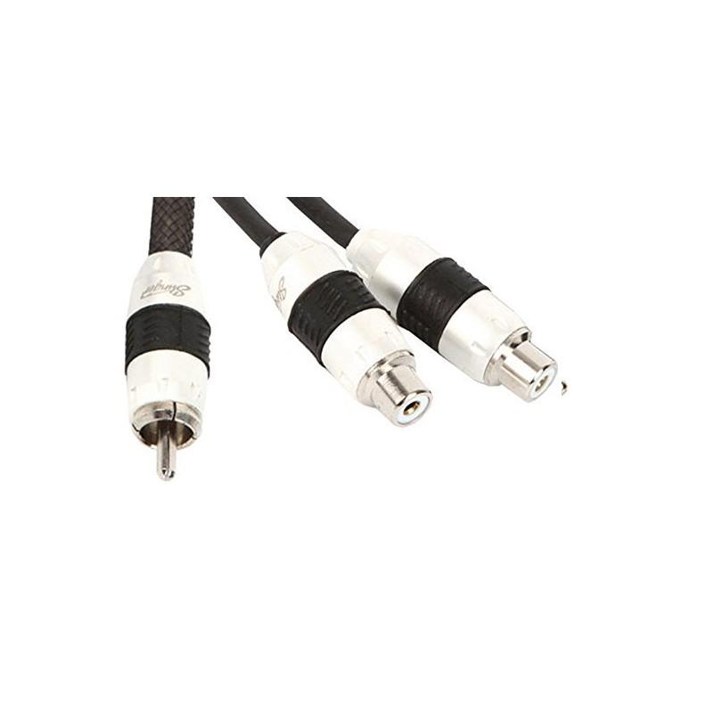8000: 2-FEMALE TO 1-MALE Y-ADAPTER INTERCONNECT
