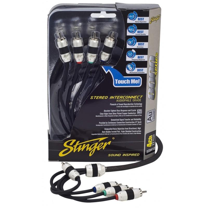 8000: 4 CHANNEL TRIPLE SHIELDED INTERCONNECT 20FT/6.1M