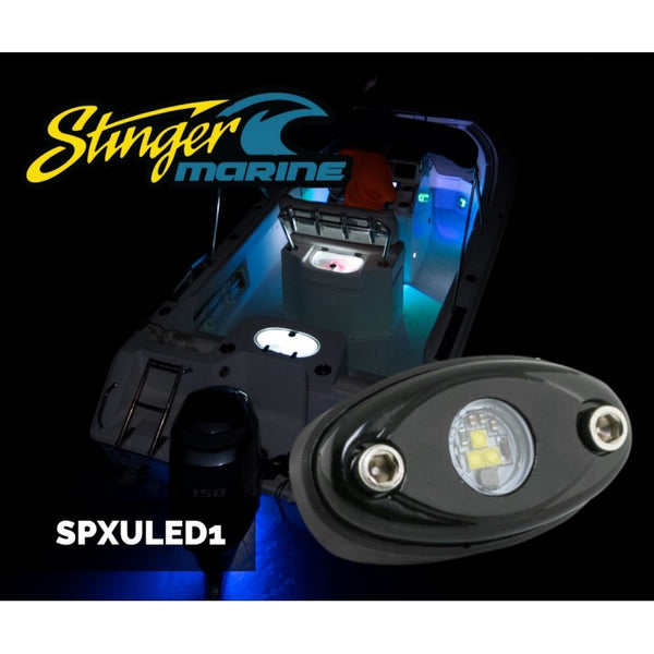 WHITE IPX68 LED GUNNEL/DECK/CABIN ACCENT LIGHTS (PAIR)